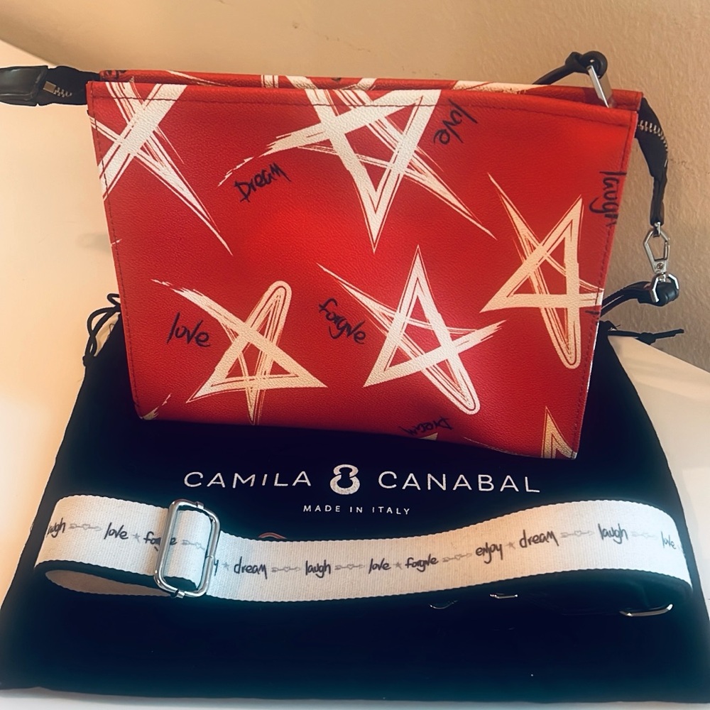 Red Star Print Women's Bag